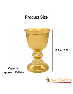 Calice de cérémonie médiéval en argent (150-200 ml.) 2