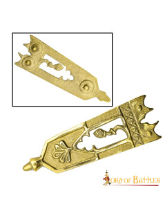 Fermeture de ceinture médiévale en laiton 2