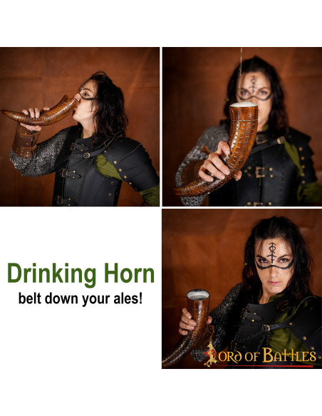 Corne à boire viking sur corne de...