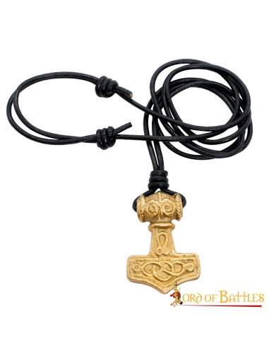 Pendentif Marteau Viking Mjolnir en laiton