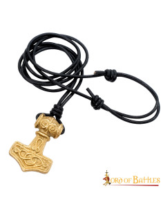 Pendentif Marteau Viking Mjolnir en laiton 2