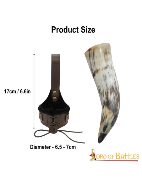 Tahalí pour cors en cuir doublé,...