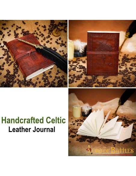 Journal celtique avec croix et arbre...