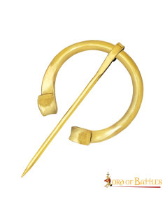 Fibule médiévale en laiton