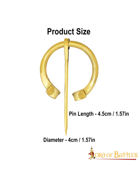 Fibule médiévale en laiton