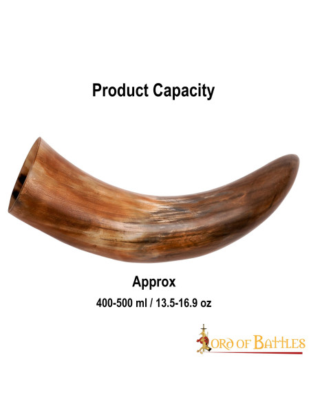 Corne à boire médiévale avec finition...