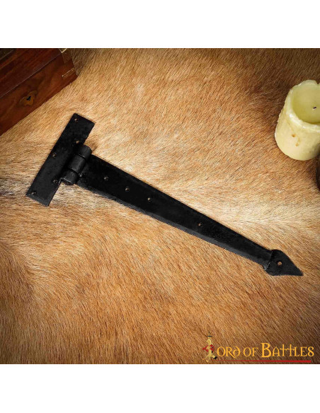 Charnière de porte médiévale en fer...