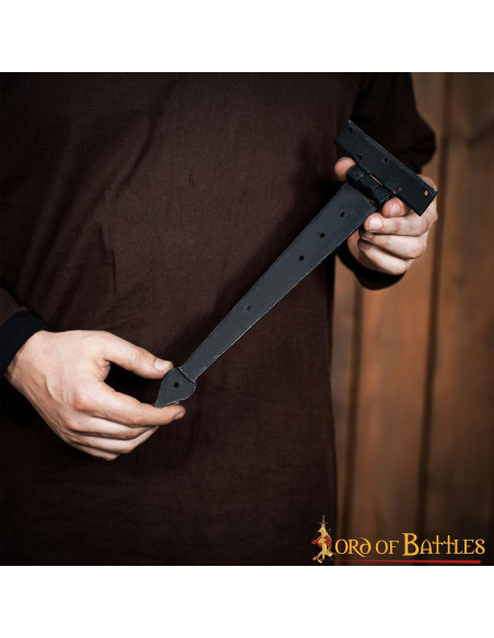 Charnière de porte médiévale en fer...