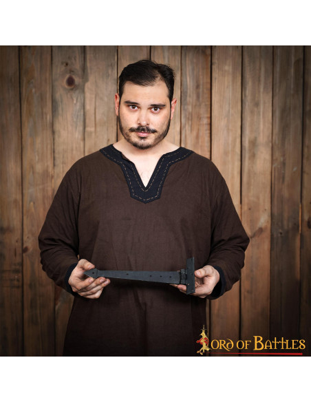 Charnière de porte médiévale en fer...