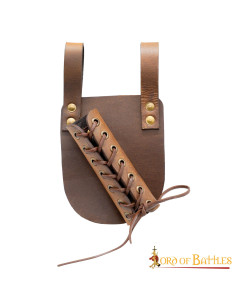 Baudrier en cuir pour poignard ou épée, main droite 2