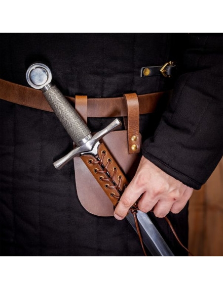 Baudrier en cuir pour poignard ou...