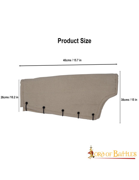 Grèves médiévales rembourrées, marron...