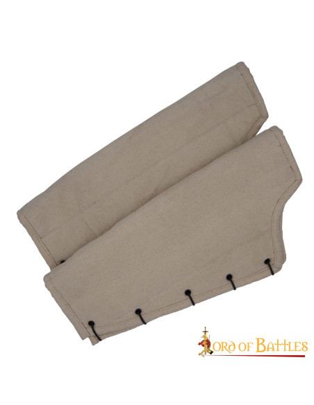 Grèves médiévales rembourrées, marron...