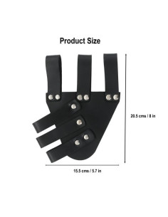 Épée Baldric Renaissance en cuir, noir 2