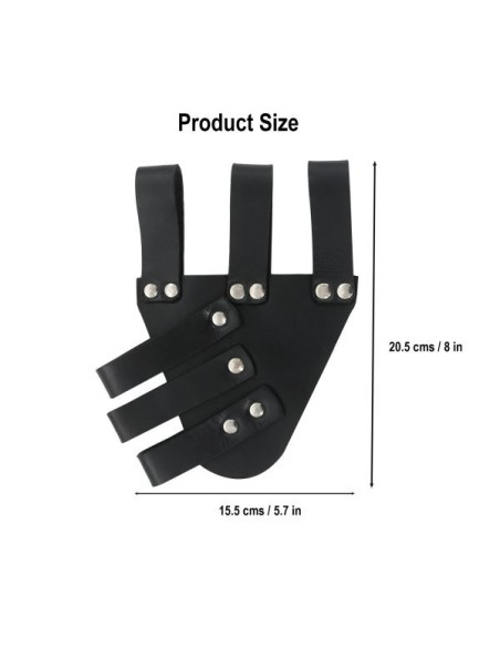 Épée Baldric Renaissance en cuir, noir