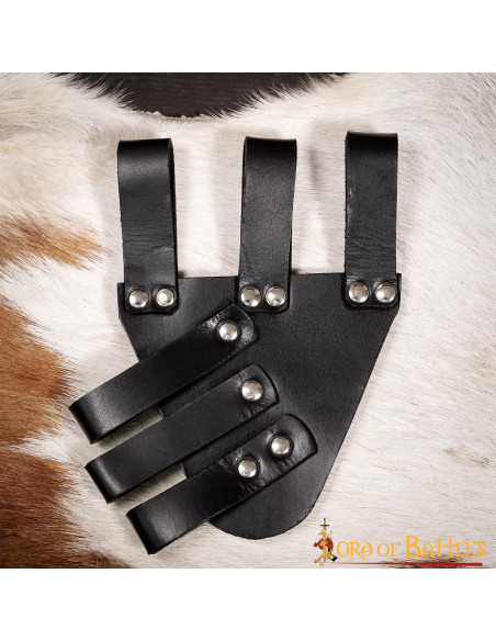 Épée Baldric Renaissance en cuir, noir