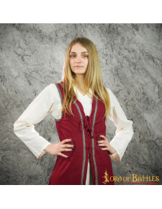Brial Medieval Juliette en Grenat