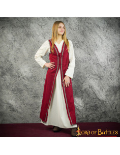 Brial Medieval Juliette en Grenat 2
