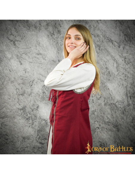 Brial Medieval Juliette en Grenat