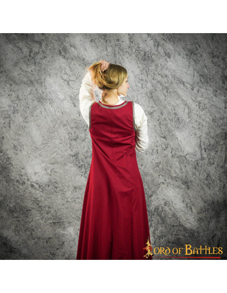 Brial Medieval Juliette en Grenat