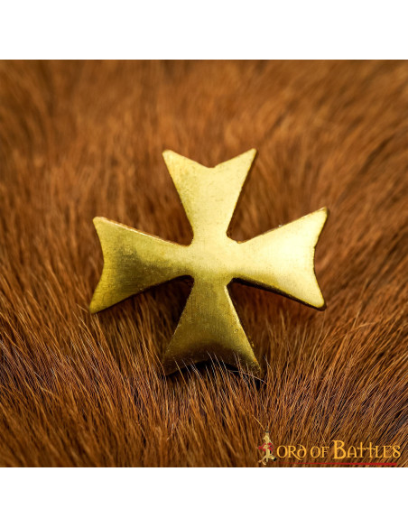 Jeu de 5 Croix Templières en laiton...