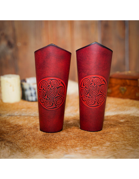 Bracelets spirales celtiques en cuir...