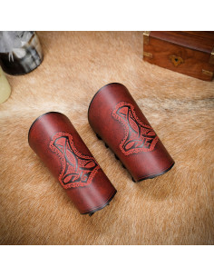Bracelets Viking Marteau de Thor, Mjolnir, en cuir