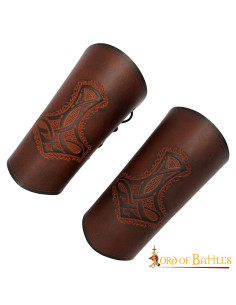 Bracelets Viking Marteau de Thor, Mjolnir, en cuir 2