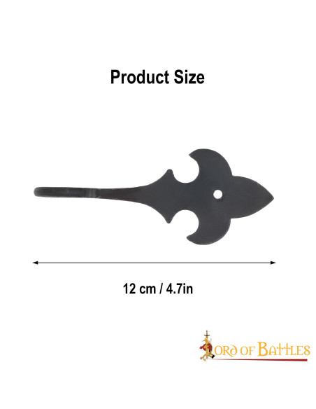 Cintre fleur de lys médiéval en fer...