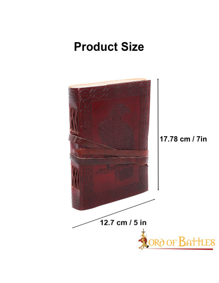 Journal en cuir aigle celtique