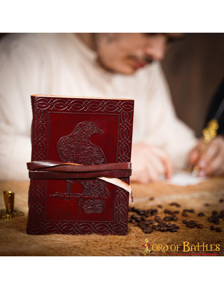 Journal en cuir aigle celtique