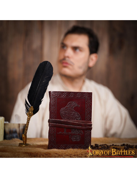 Journal en cuir aigle celtique