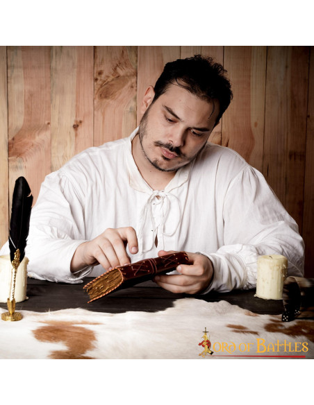 Carnet de boussole de navigateur en cuir