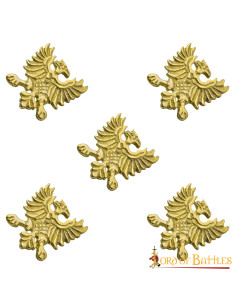 Ensemble de 5 punaises de ceinture Aigle héraldique...