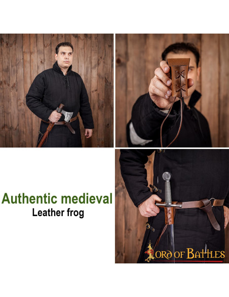 Petit baudrier en cuir pour haches,...