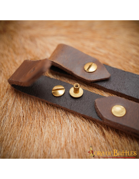 Tahalí médiéval pour épées avec fourreau