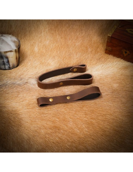 Tahalí médiéval pour épées avec fourreau