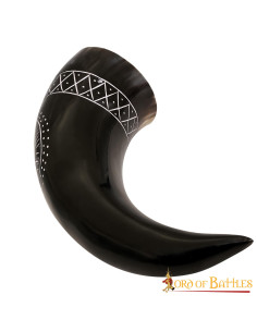 Corne Vegvisir Viking en Cuir de Boeuf