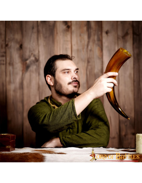 Corne à boire texturée brillante,...