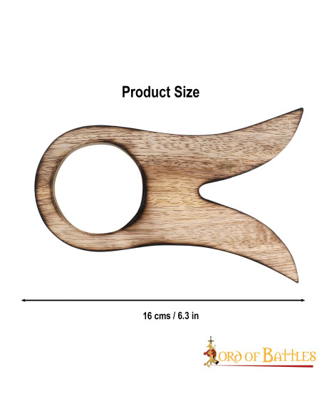 Support en bois pour cor, 16 cm.