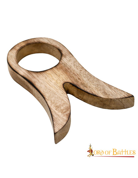 Support en bois pour cor, 16 cm.