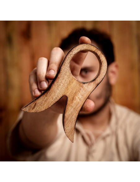 Support en bois pour cor, 16 cm.