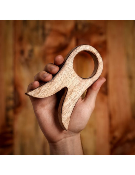 Support en bois pour cor, 16 cm.