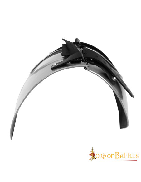 Gorgerin en acier médiéval classique