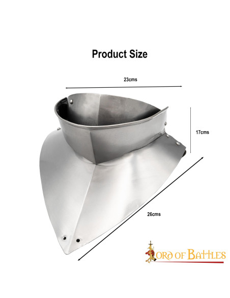 Gorgerin médiéval à bavette, XVe siècle