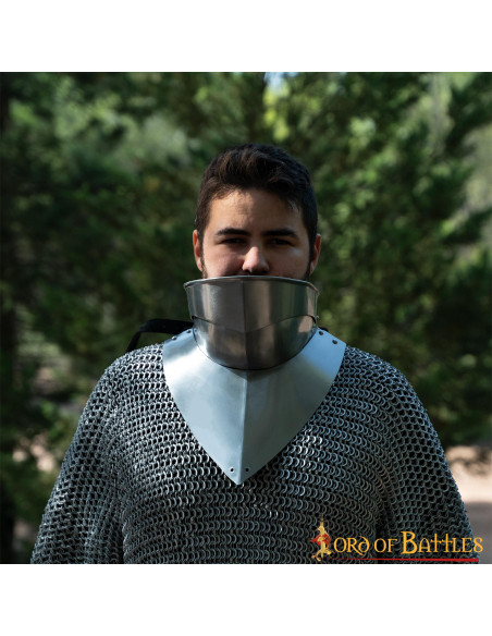 Gorgerin médiéval à bavette, XVe siècle