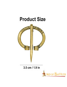 Broche viking en laiton, 3,5 cm. 2