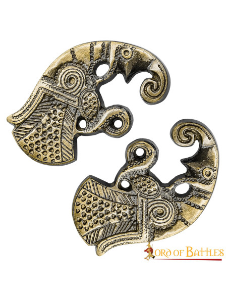 Corbeaux en laiton antique avec...