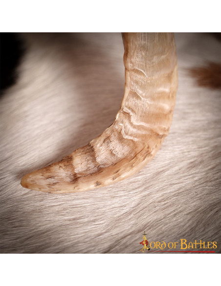 Corne à boire viking à texture naturelle