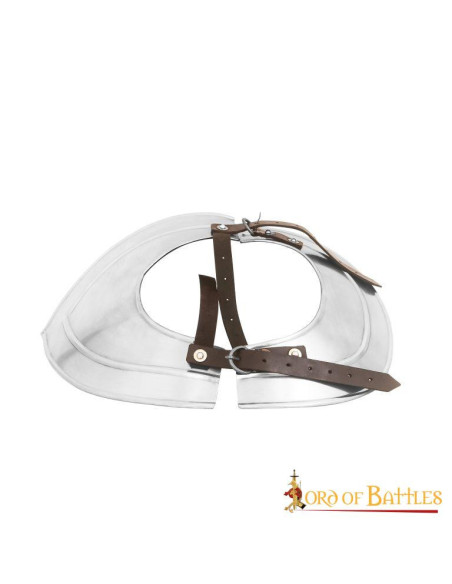 Gorgerin médiéval simple en acier doux